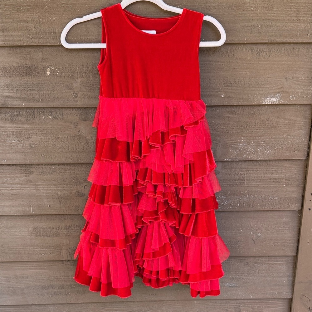 Lemon Loves Lime Vibrant Red Dress size 6